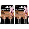 Duracell 4X Duracell C Plus LR14/MN1400 Alcaline (2 Blister da 2 Batterie) 4 Pile