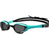 ARENA Unisex Cobra Ultra Swipe Racing Swim Goggles for Men and Women Swipe Technology Anti-Fog Policarbonate Non-Mirror Lens, Smoke/Peacock