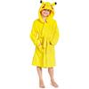 Pokémon Vestaglia Per Bambino, Vestaglie Di Pikachu In Morbido Pile Per Bimbo Da 4 A 14 Anni, Abbigliamento Ufficiale, Idee Per Regali Originali (Giallo, 9-10 anni)