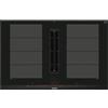 Siemens EX875LX67E Piano Cottura a induzione 4 Fornelli 81 cm Nero, Acciaio inossidabile