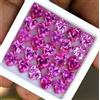 Glitzy Gems 25 pezzi pietra preziosa sfusa CERTIFICATA naturale rosa mogok rubino forma C...