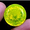 Glitzy Gems Opale Giallo Neon Naturale 60,00 Ct Tondo Certificato Non Trattato Rara Gemma...