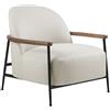GUBI poltrona con braccioli SEJOUR LOUNGE CHAIR - 13127-BM-AW-A