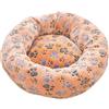 DOTBUY-SHOP Rotondo Cuccia Cane Interno, Peluche Cuccia Gatto e Cane Ciambella Cuscino per Cani Stampa, Lavabile e Morbido Cuscino per Animale Domestico, per Autunno e Inverno (40cm,Biscotti)