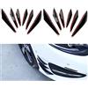 Ygapuzi 12 Pz Universal Car Spoiler Canards Kit Personalizzato Crescent Auto Paraurti Anteriore Labbra Splitter Car Body Decoration Decal Adesivo Accessori per Auto SUV Truck (Nero lucido)
