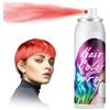 MOFAJANG Spray Per Colore Dei Capelli Rosso, Lacca Colorata Temporanea Per Capelli, Spray Per Tintura Capillare Lavabile Monouso Per Feste A Tema, Uscite Serali, Cosplay Halloween, Rapida Tintura -100ml