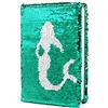 GINMLYDA Diario Segreto Bambina Paillettes, 20,5x14cm 80 Fogli a Righe Sirena Quaderno Appunti Ragazza Paillettes Reversibile Glitter Diario Segreto Bambino Regalo Bambina 6 7 8 9 10 11 12Anni
