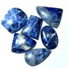Glitzy Gems 156,5 Ct 100% Sodalite Africana Blu Profondo Naturale 6 PCS Cristallo Esempla...