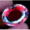 Glitzy Gems Quarzo mistico naturale ovale 60,80 ct colore arcobaleno splendida pietra pre...