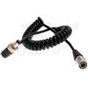 HangTon Lectrosonics - Cavo di alimentazione a spirale Hirose a 4 pin DC per telecamera Sony F5, monitor PIX-E7