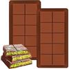 Bestwishing Stampo per Cioccolato in Silicone, 2 Pezzi Stampi in Silicone per Barrette Stampo per Torrone di Cioccolato Stampi per Cioccolatini, per Fatti in Casa Praline Caramelle Cioccolato Torta