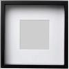 Ikea, Sannahed - Cornice per foto, dimensioni interne 25 x 25 x 4 cm, dimensioni esterne 27 x 27 cm, con passepartout, nero