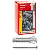 Fischer 50 Tasselli SX Plus SP con Vite Testa Cilindrica 8x40 per Muro Pieno, Mattone Forato, Muratura, Calcestruzzo, per il Fissaggio di Lampadari, Mobili, Pensili, Mensole, 567629