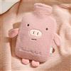 Yuqilin 500L Borsa Acqua Calda, Rosa Rimovibile Hot Water Bottle, Morbido Peluche Bottiglia Acqua Calda, per Alleviare Crampi Mestruali, Dolori Articolari, Dolori Muscolari