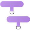 caslord Universal Patch*2, trasforma la custodia del tuo telefono in una catena telefonica, il TPU ultrasottile si adatta a tutte le custodie standard del telefono-Viola