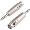Dewfigs ㅤ 2 Pezzi Adattatore Jack XLR, Adattatore Audio da XLR Professionali da Femmina a Maschio TRS 6,35 mm Corpo in Metallo Durevole, Perfetti per Studio e Live Compatibili con Mixer e Microfoni