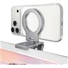 Itramax Continuity Camera Mount,Supporto Magnetico per Telefono Portatile per Webcam per iPhone 17 Air 16 15 14 13 12,Custodia Mag-Safe,iMac&Macbook MacOS 13 Ventura,FaceTime,Regolabile Alluminio