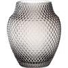 LEONARDO HOME 18673 POESIA - Vaso 22,5 cm, in vetro, colore: Grigio