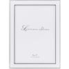 Lawrence Frames Cornice portafoto in Metallo Placcato Argento 5 x 7 con Smalto Bianco