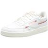 Reebok Club C 85 Vegan, Sneaker Donna, Chalk/Pink Glow/Baked Earth, 35 EU