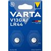 Varta ALKALINE V13GA, LR44 (Batteria Speciale , 1.5V) Blister da 2