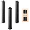Nylea Bigodino Lungo per Boccoli,3 Pezzi Bigodini Morbidi per Dormire Gomma Heatless Hair Curler DIY Arricciacapelli Senza Calore Flessibili Bigodino Fascia Capelli per Capelli Medi Lunghi (Nero)