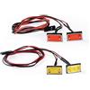 INJORA RC LED Lampada Rettangolare Girare Segnale Leggero per 1/8 1/10 RC Crawler Car Upgrade, 2PCS