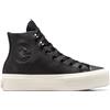Converse Chuck Taylor All Star Lift Platform Water Repellent Nero da Donna A08312C