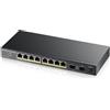 Zyxel GS1100-10HP v2 Non gestito Gigabit Ethernet (10/100/1000) Supporto Power over Ethernet (PoE) Nero