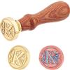 PH PandaHall Timbro Ceralacca Lettera K Timbro Sigillo Ceralacca, Timbri di Cera Lettera Alfabeto Retrò Vintage Timbri Cera Sigillo per Buste Invito Confezione Regalo, 25x75 mm