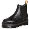Dr. Martens Chelsea Boot Stivali, Donna, Black Felix Rub Off, 40 EU