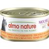 Almo Nature Hfc Mousse Tonno Con Gamberetti 70 gr Scatoletta Per Gatti