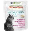 Almo Nature Hydration Help Brodo di Salmone con Filetti di Salmone 50 gr Bustine Per Gatti