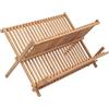 Ambiance Nature 544434 - Scolapiatti e posate in bambù certificato FSC (L 42 cm l 30 cm H 3,5 cm), legno