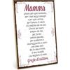 TypeStoff Targa in legno con aforisma - Grazie mamma - In stile vintage con frase, articolo da regalo e decorazione a tema amore, mamma e famiglia - HS-00400-IT