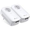 TP-Link Powerline 2000Mbps con 2 porte Gigabit Ethernet e socket integrato, 2 kit Powerline - Soluzione perfetta per usufruire del servizio multi-TV a casa -TL-PA9025P KIT (IT)