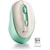 NGS SMOG-RB MINT - Mouse Multidispositivo Wireless Ricaricabile con Illuminazione a LED, Tecnologia Bluetooth 3.0/5.0, 2.4Ghz, Portata 10M, Durata della Batteria 50 Ore, Verde e Bianco