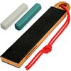BeaverCraft Coramella in Pelle per Affilatura Coltelli LS9P02 - Kit di Affilatura con Pasta Lucidante - Affilacoltelli in Pelle - Blocco Coramella a Doppia Faccia