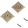 Akozon Chiodi Mobili,100pz Vintage Upholstery Nails Metallo Mobili Divano Porta Decorativo Chiodi Antichi Chiodini Tappezzeria (Chiodo quadrato: 21 * 21)
