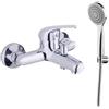 MC Rubinetterie Miscelatore monocomando per Vasca Mc con kit doccia cromato