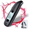 Olubfdh Etilometro Portatile Certificato con Display Digitale LCD Blu, con Batteria USB, misuratore alcolico Professionale, Mouthpieces Inutile, etilometro per Uso a casa o alle Feste (C06)