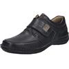Josef Seibel New Anvers 83, scarpe da uomo in velcro, larghezza K (extra larga), plantare intercambiabile, Nero , 41 EU X-Larga