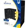 MediaRange Custodia per 10 DVD/CD, 33mm nera, Confezione 3 pz - BOX35-10
