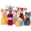LILLIPUTIENS - Gioco di Bowling per Bambini in Tessuto - 6 Birilli Divertenti e Palla Sonora - Set da Bowling per Bambini - Adatto a sviluppare la motricità dei più Piccoli - dai 18 Mesi - 83465