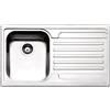 Apell Lavello Cucina 1 Vasca Incasso con Gocciolatoio Dx Larghezza 86 cm materiale Acciaio Inox finitura Spazzolata - VE861IRBC Serie Venezia