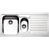 Apell Lavello Cucina Incasso 1 Vasca e 1/2 con Gocciolatoio Sx Larghezza 100 cm materiale Acciaio Inox finitura Antigraffio - VE1002ILAC Serie Venezia