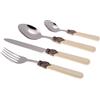 Rivadossi Sandro 1616S12 Set di Posate per 4 Persone, 16 Pezzi-Classic-100% Made in Italy, Artigianalità e Design, Acciaio Inox 18/10, Avorio