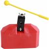 Duokon Campana per Mucca in Plastica ABS, Campanaccio per Mucca, Campanaccio per Set di Batteria Campana Rumorosa per Kit di Batteria Percussioni a Percussione (pesce di legno rosso)