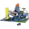 Matchbox - Fuga dal Vulcano Playset, include 1 veicolo Matchbox, funzioni, luci e suoni del vulcano che erutta attivabili con le macchinine, Giocattolo per Bambini 3+ Anni, HHW21