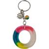 Generico Portachiavi Personalizzato lettera M multicolor in resina (O)